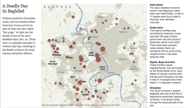 NYT interactive on deaths in Baghdad